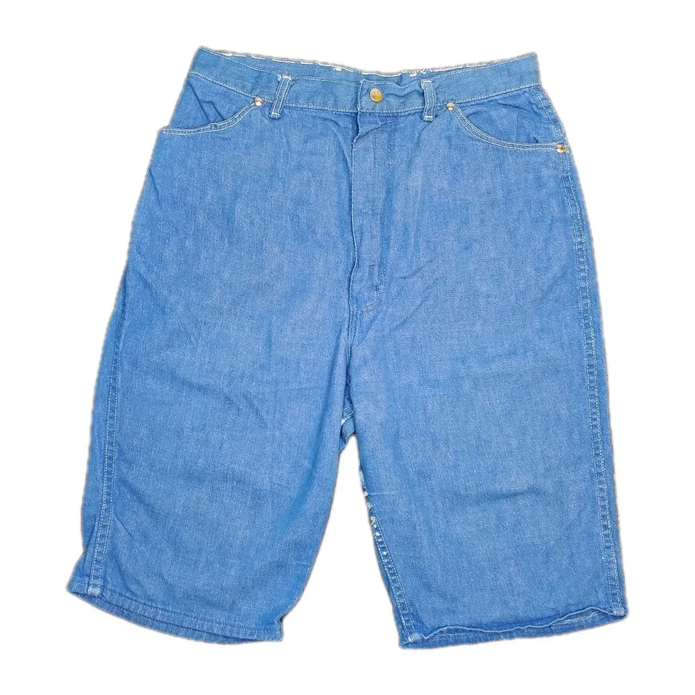 True Vintage Womens 50s 60s Wrangler Blue Bell Denim Jean Shorts Misses 18